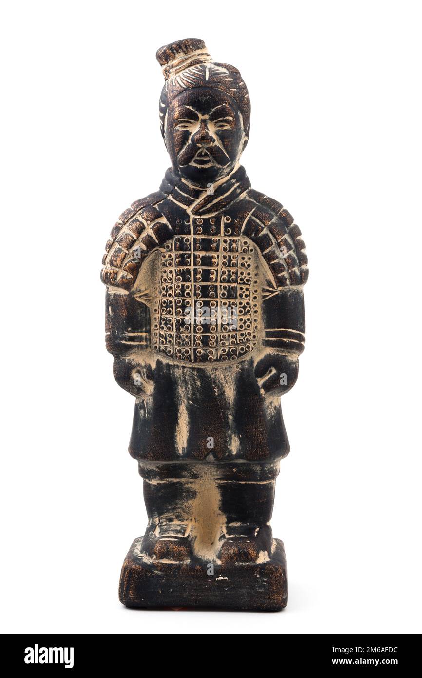 Antiche sculture di terracotta del Guerriero Cinese Foto Stock