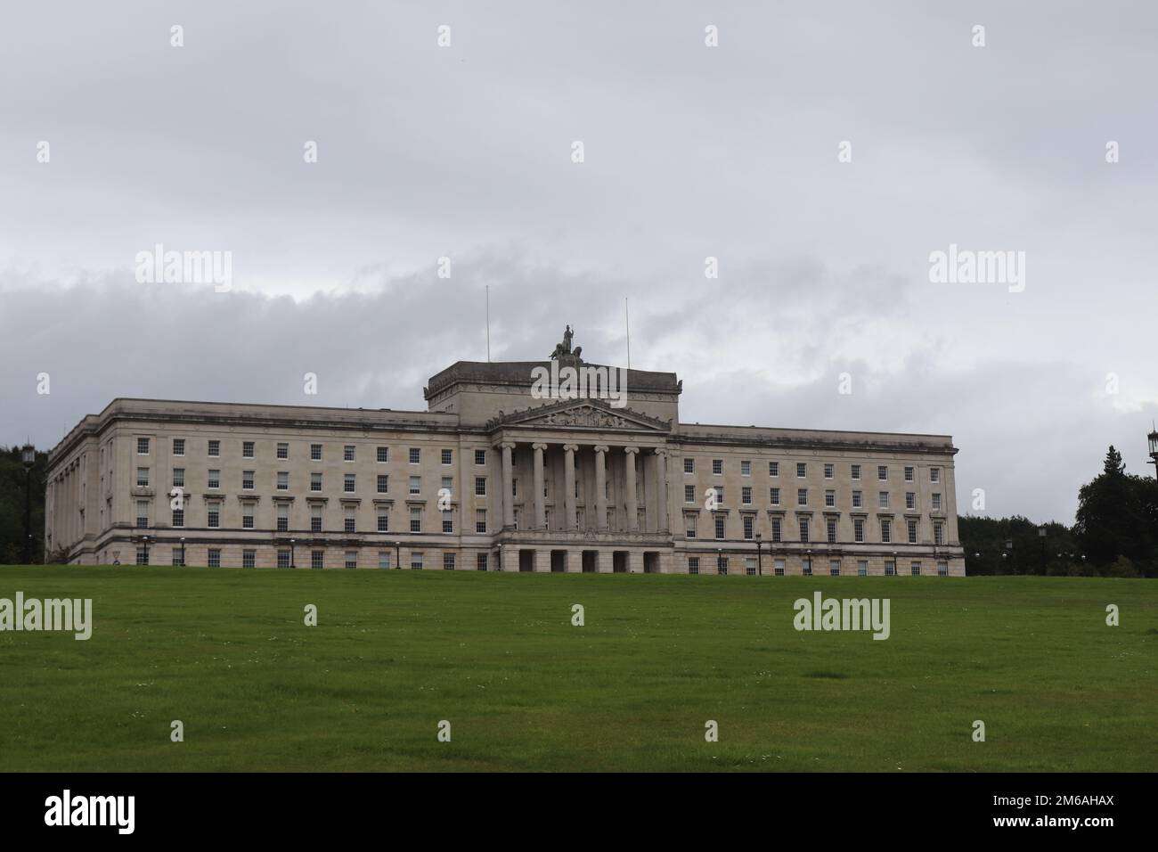 Edifici del Parlamento di Stormont - Irlanda del Nord. 20th agosto ore 2019 2:51. Stormont giacente dormiente senza nessun esecutivo presente in NI al momento. Foto Stock