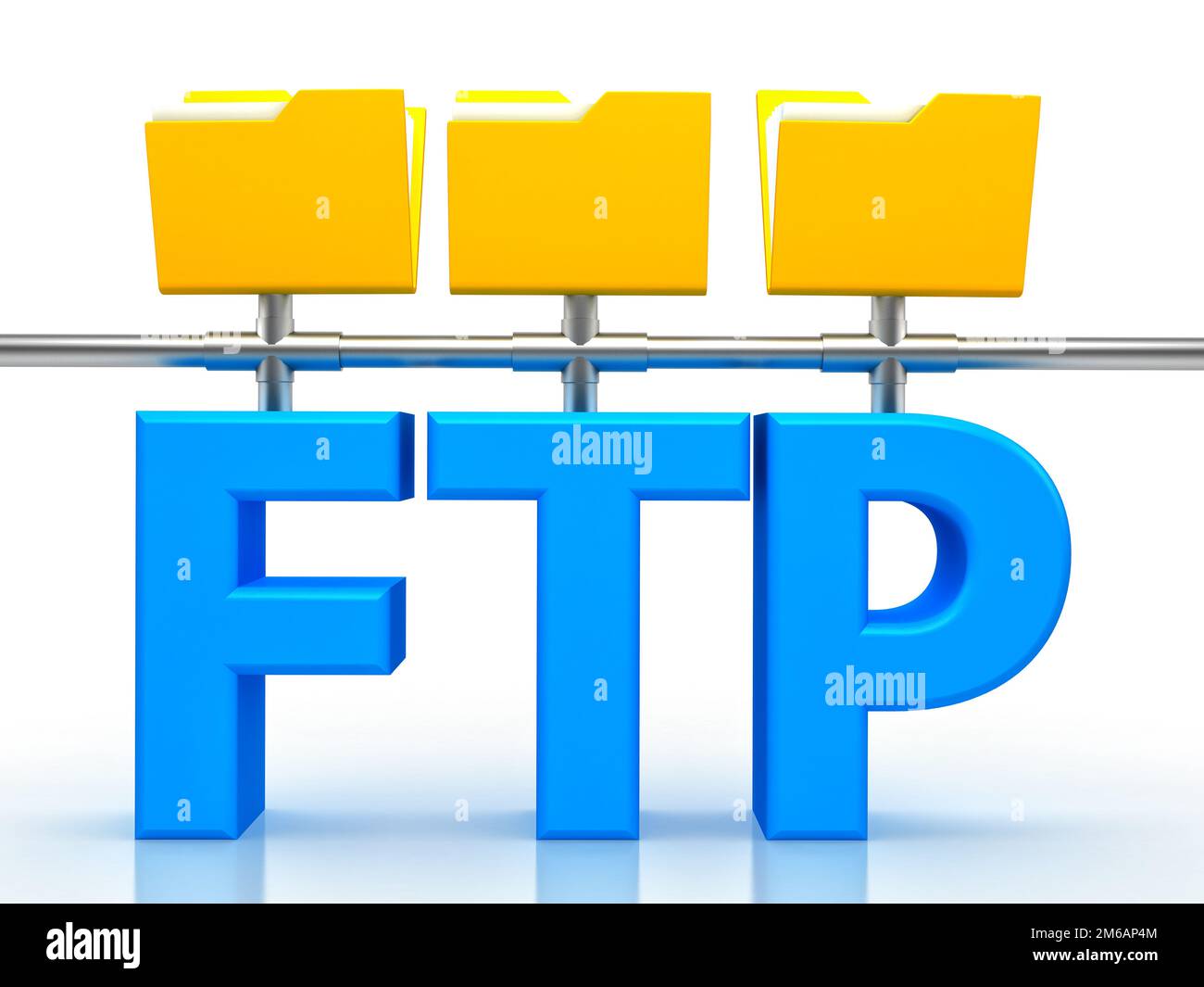 Illustrazione di FTP ( File Transfer Protocol ) Foto Stock