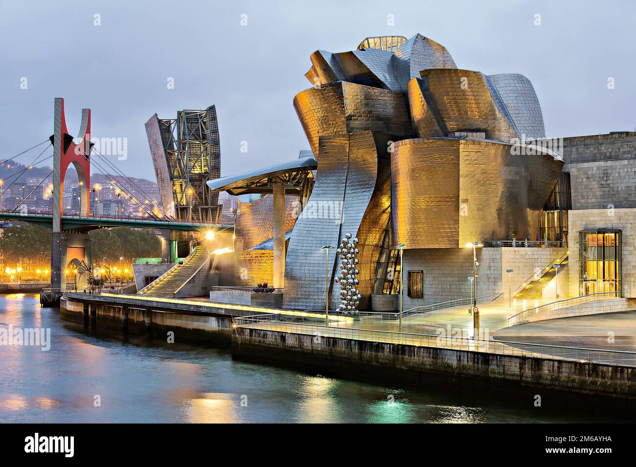 Museo Guggenheim, Bilbao, Paesi Baschi Foto Stock