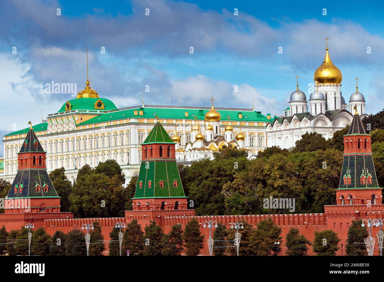 Vista sul Cremlino di Mosca Foto Stock