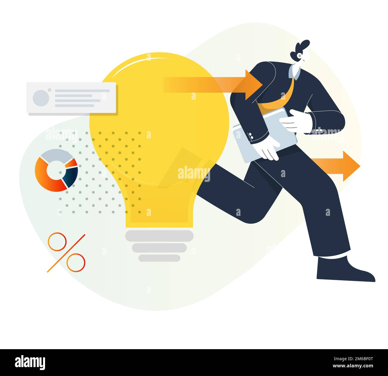 Investitori e dirigenti che lasciano Startup - Stock Illustration come EPS 10 file Illustrazione Vettoriale