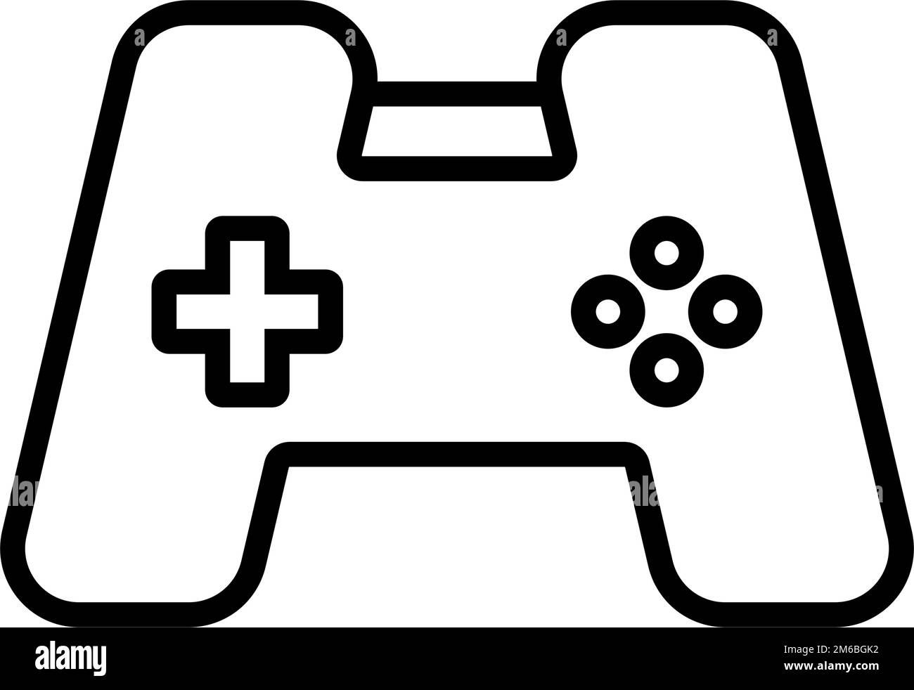 Icona del gioco. Icona gamepad. Vettore modificabile. Illustrazione Vettoriale