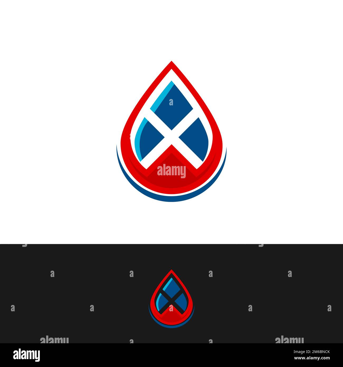 Water Drop Logo modello disegno vettoriale illustrazione.EPS 10 Illustrazione Vettoriale