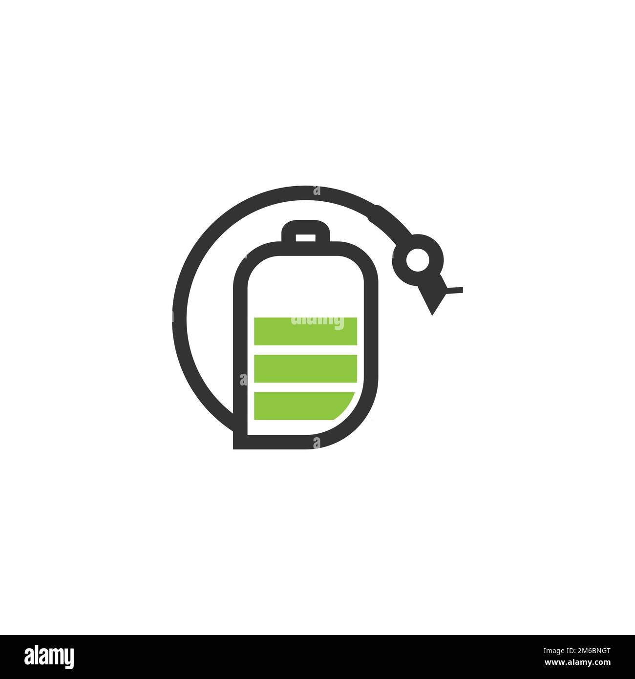 Icone dell'indicatore di carica della batteria. Livello di carica del telefono, raccolta colori della potenza di carica.EPS 10 Illustrazione Vettoriale