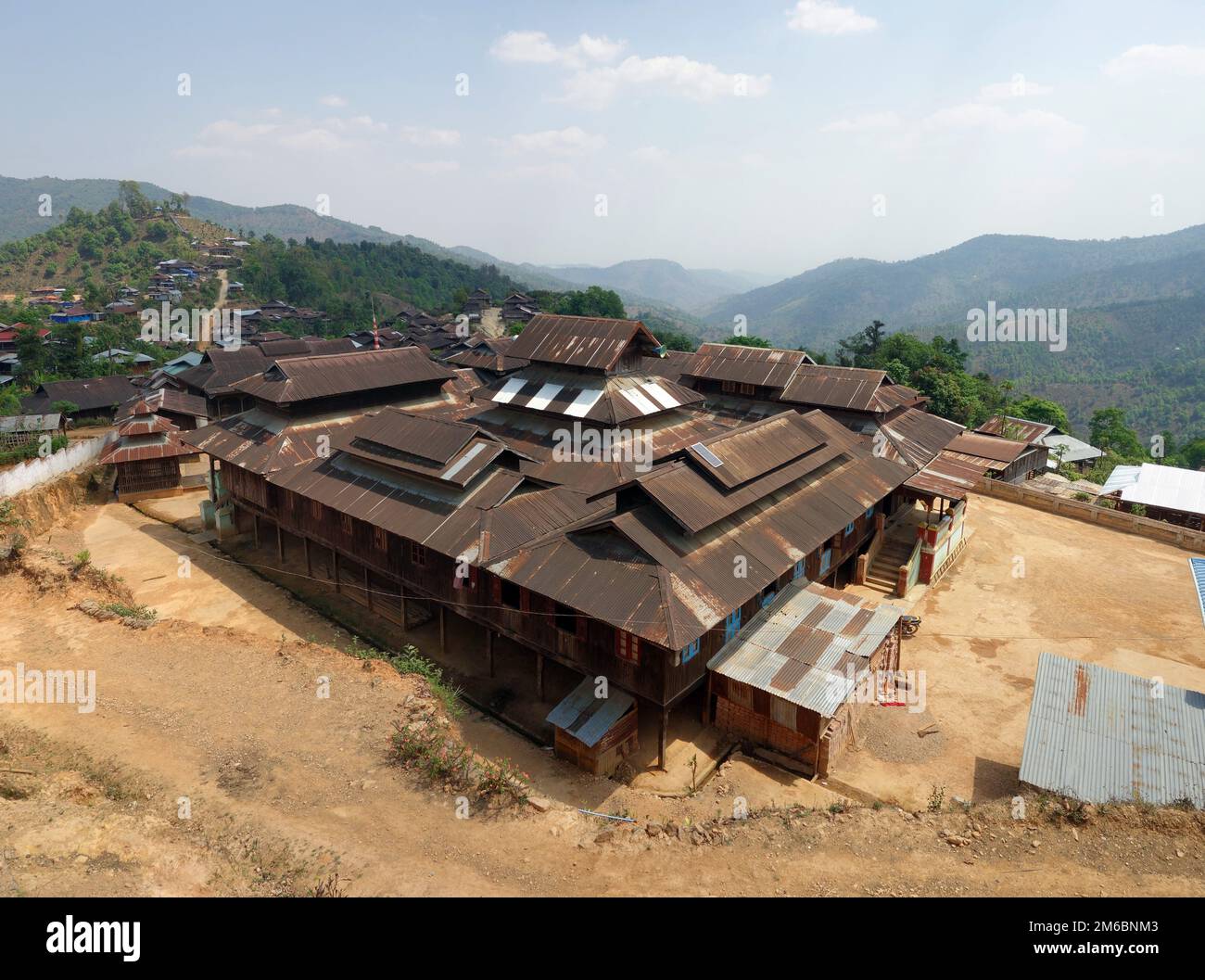 Villaggio di montagna, stato Shan, Myanmar Foto Stock