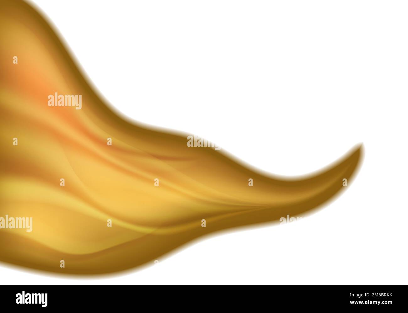 Design in seta con linee curve morbide marrone astratto Foto Stock