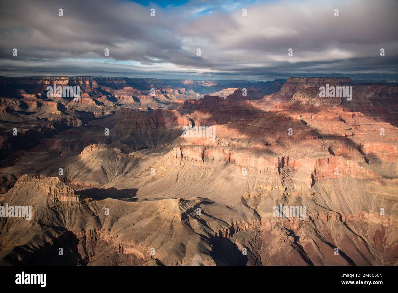 Vista dalla parte nord del canyon dall'elicottero Foto Stock