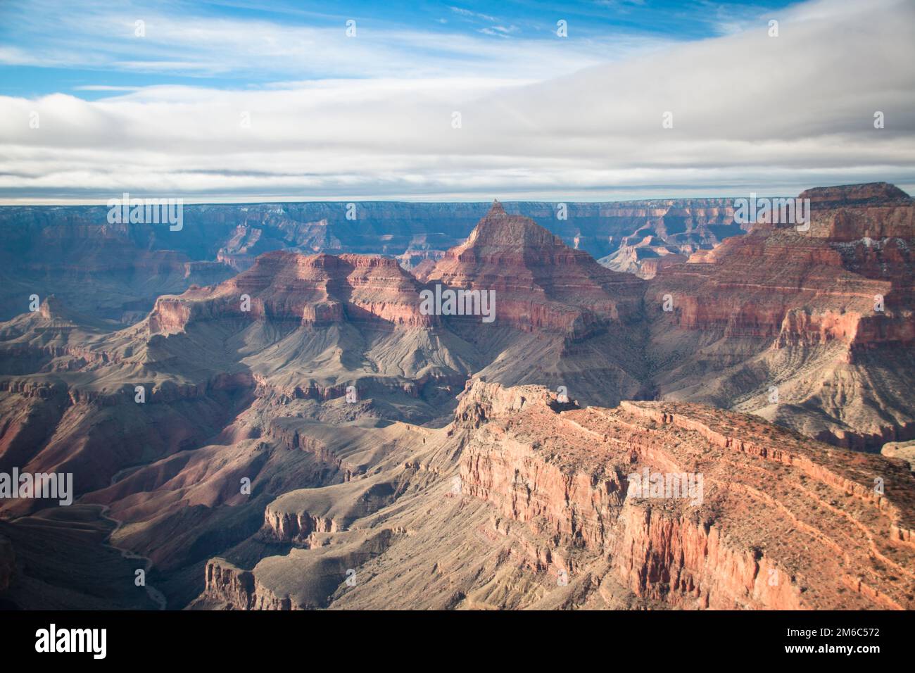 Vista dalla parte nord del canyon dall'elicottero Foto Stock