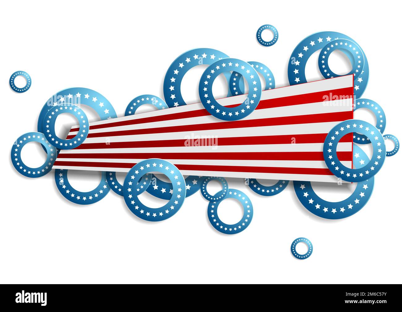 Abstract concept USA banner label design Foto Stock