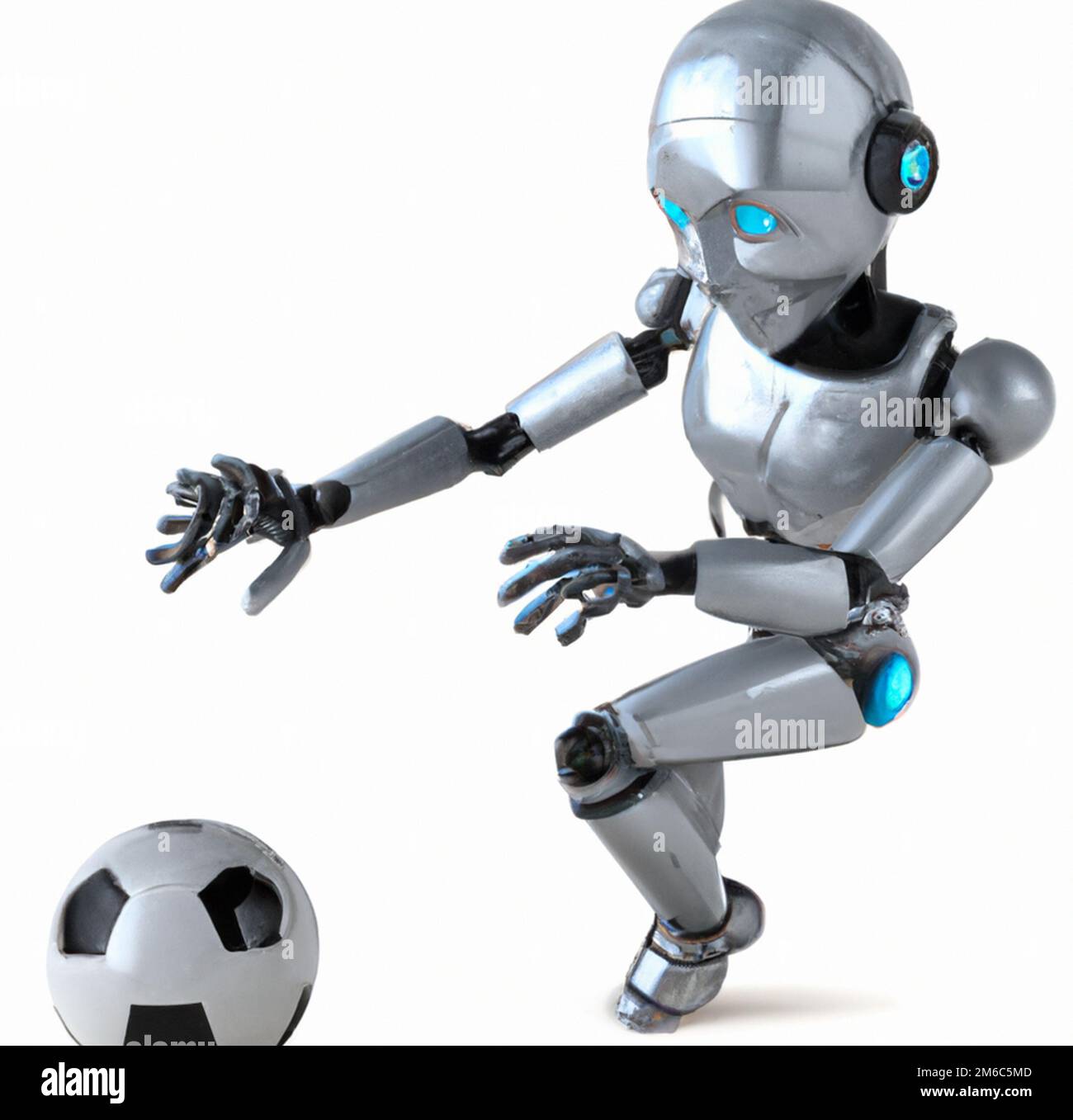 Robot umanoide che gioca a calcio immagini e fotografie stock ad alta  risoluzione - Alamy