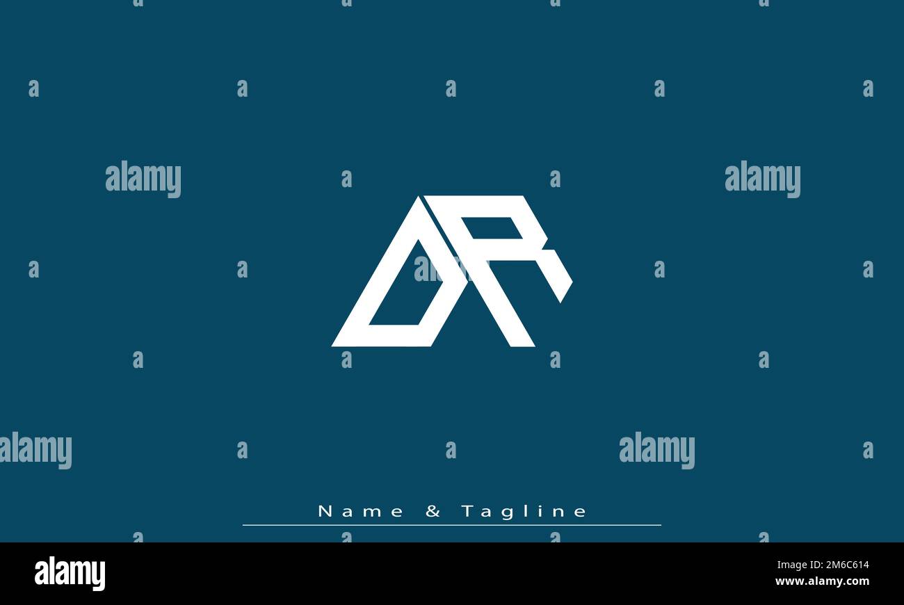 Lettere alfabetiche iniziali logo monogramma O , RO Illustrazione Vettoriale