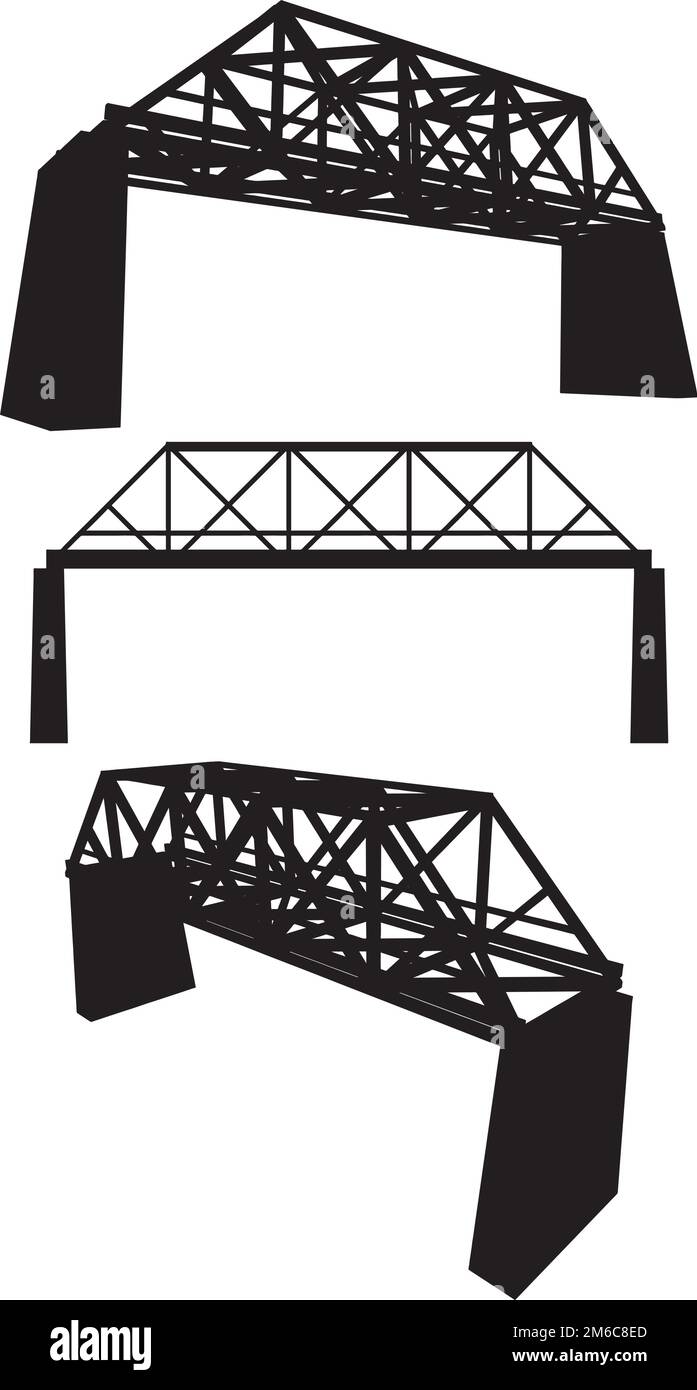 Vettore Arch Bridge Illustrazione Vettoriale