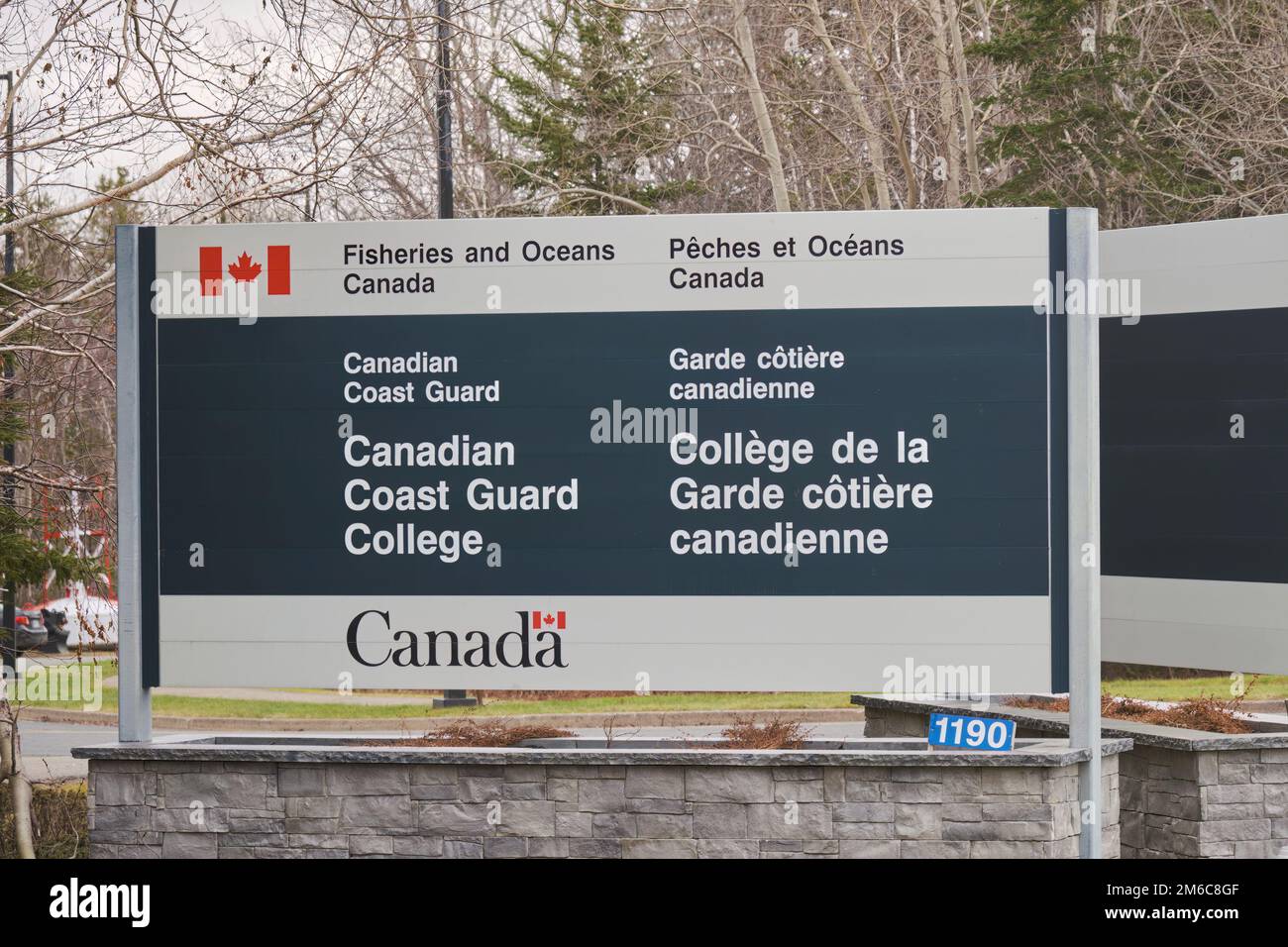 Il Canadian Coast Guard College si trova a Sydney Nova Scotia. Il college allena i cadetti per il servizio nella Guardia Costiera Canadese. Foto Stock