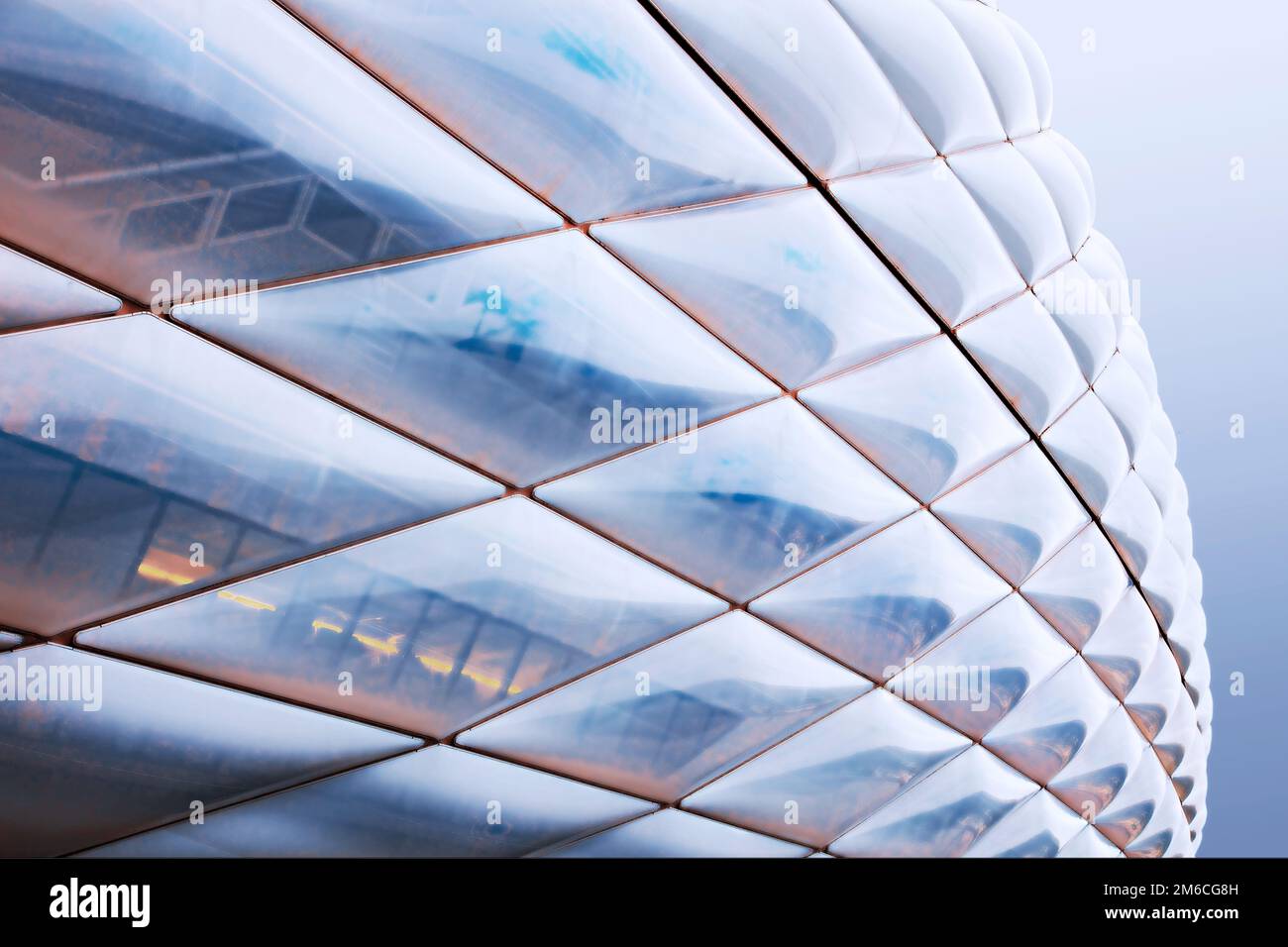 Stadio Allianz Arena di Monaco di Baviera, Germania Foto Stock