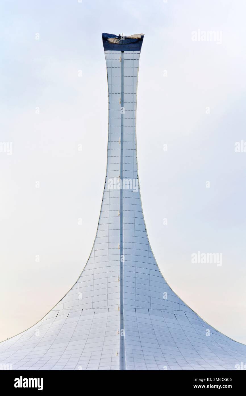 Fuoco olimpico allo stadio Fischt Foto Stock