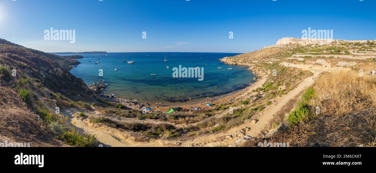Imgiebah Bay panorama Foto Stock