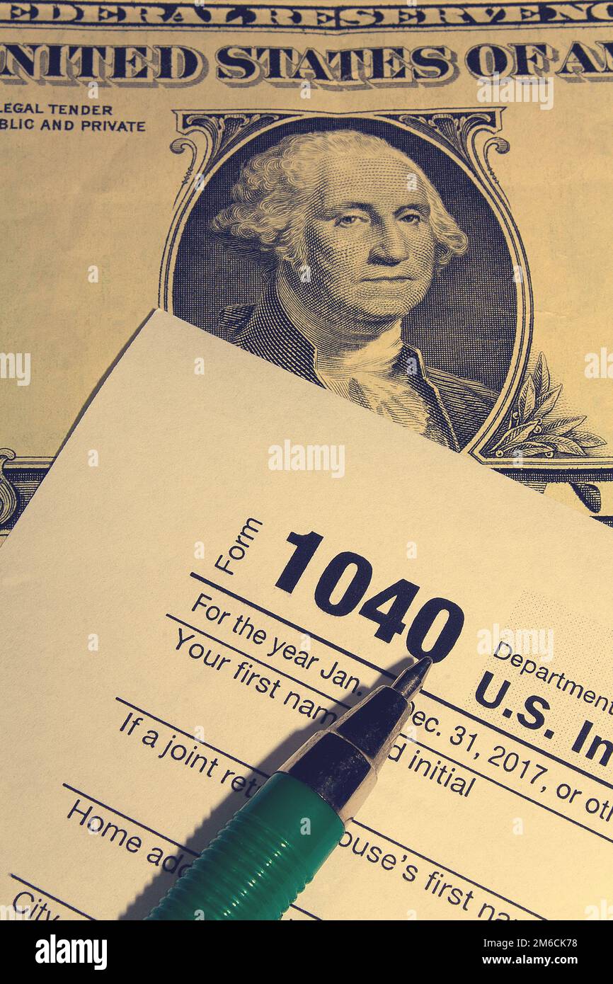 Giorno di imposta Foto Stock