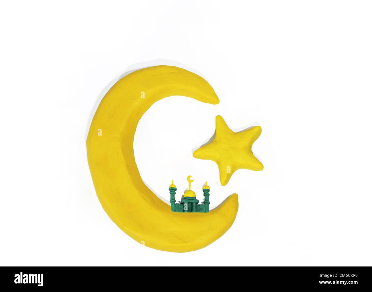 Simboli dell'Islam. Oggetti realizzati da Play Clay. Foto Stock