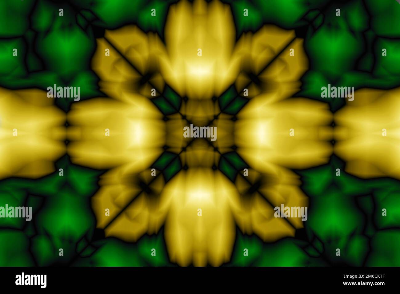 Astrazione. Motivo di colore giallo e verde Foto Stock