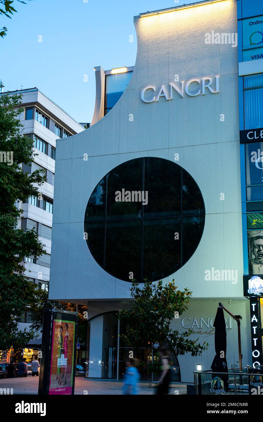 Cancri Gioielli. Gioielleria a Istanbul. Edificio, davanti al negozio. Kadikoy Istanbul Turchia Foto Stock