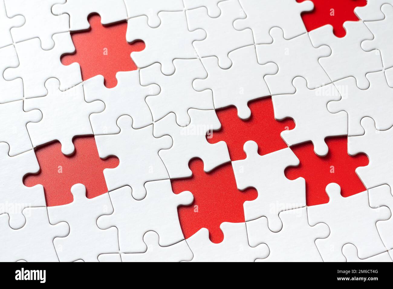 Puzzle con pezzi mancanti Foto Stock