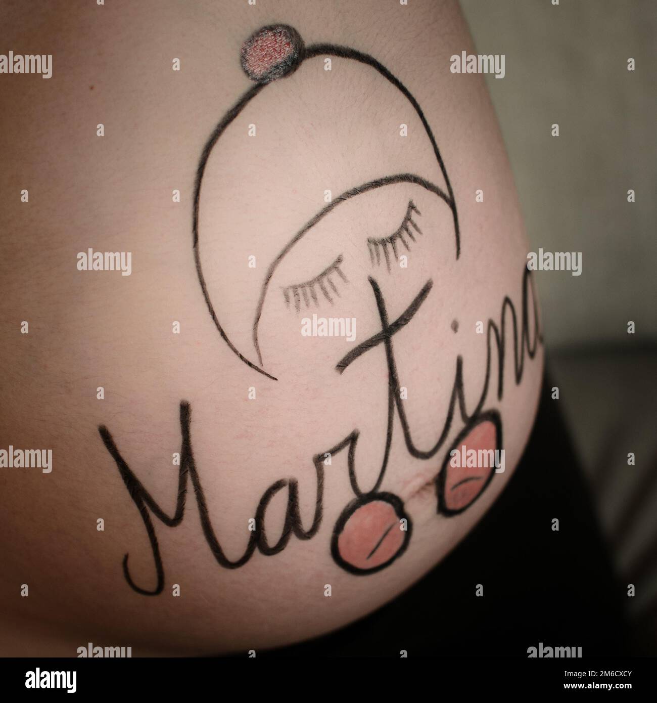 Martina non è pronta ad uscire Foto Stock