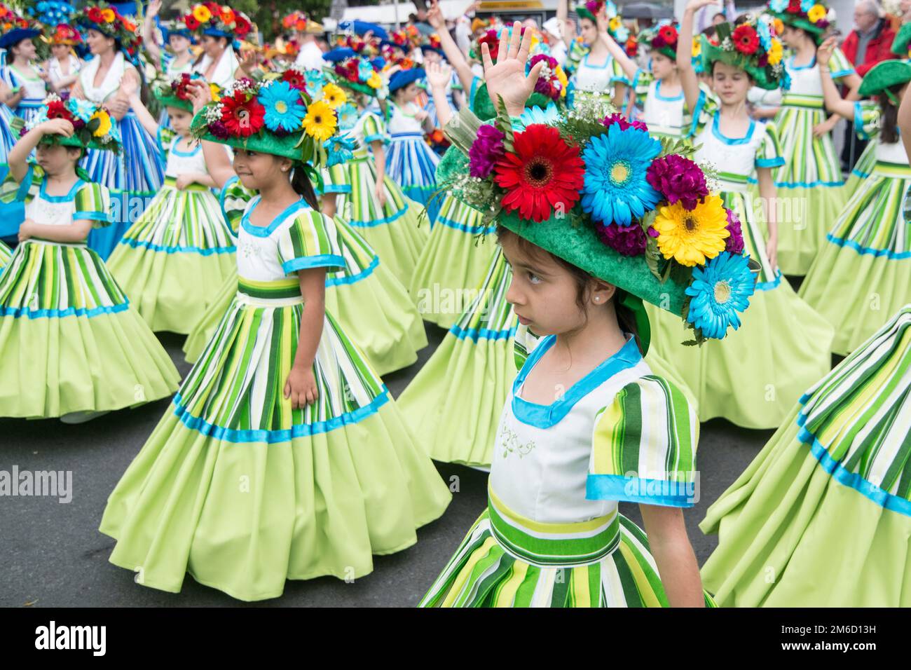 PORTOGALLO MADEIRA FUNCHAL FIORE FESTIVAL Foto Stock