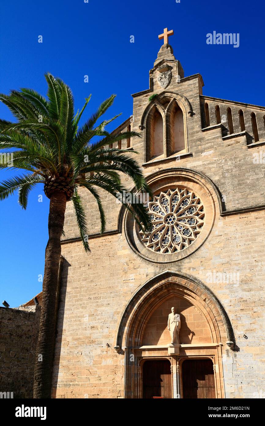 Cattedrale di Sant Jaume ad Alcudia, Maiorca, Isole Baleari, Spagna Foto Stock