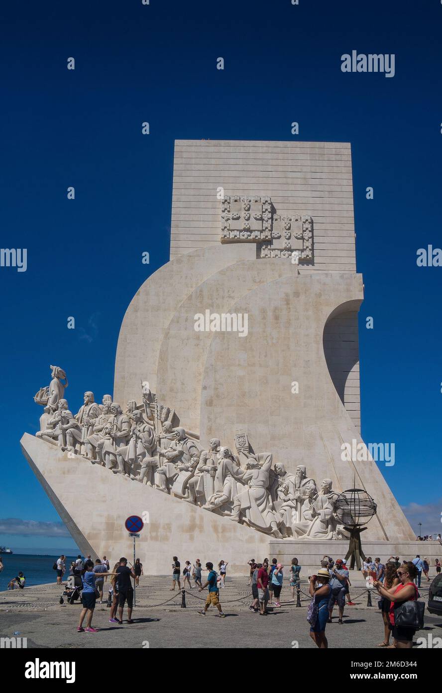 Monumento delle scoperte punto di riferimento in europa Foto Stock