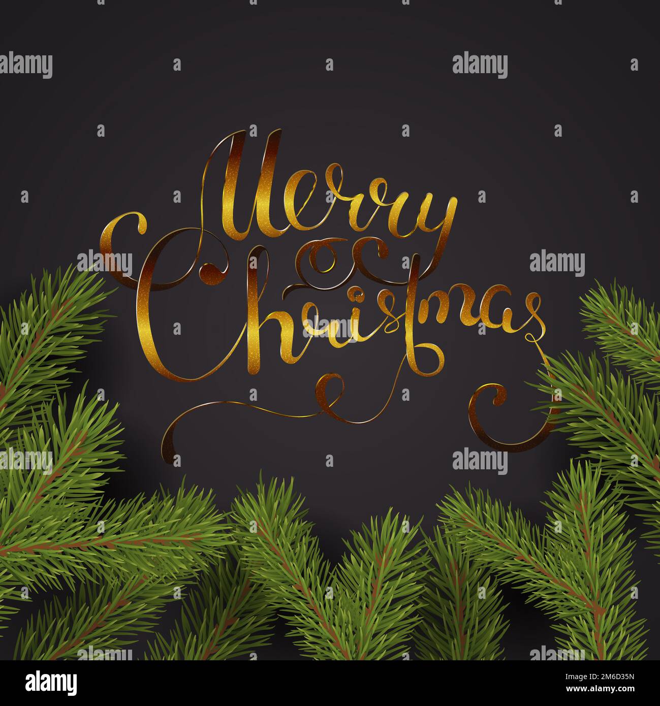 Vettore di vacanze scritte sfondo. Buon Natale concept Foto Stock