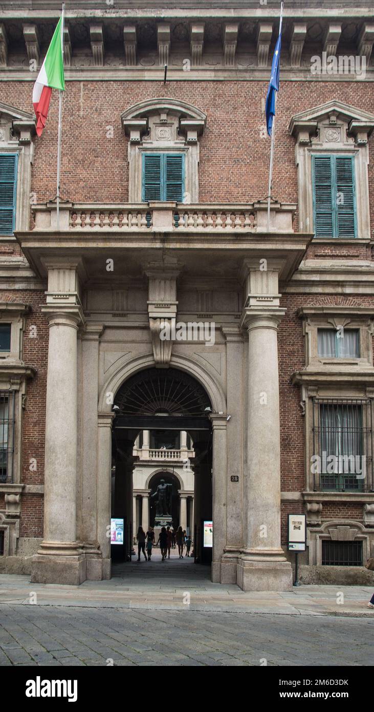 Porta d'ingresso al centro storico Foto Stock