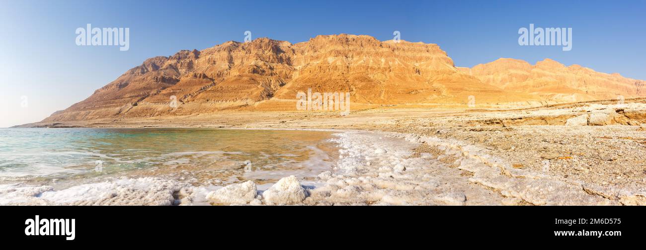 Mar Morto Panorama Israele paesaggio natura Foto Stock