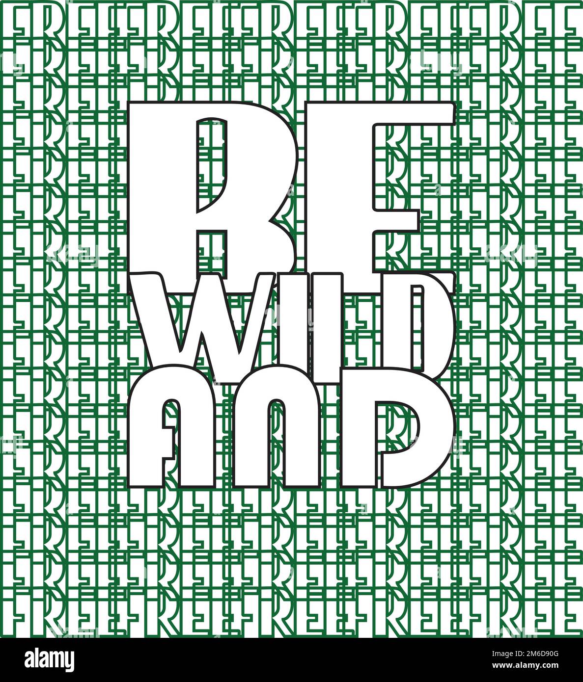 T-shirt e abbigliamento alla moda Be Wild and Free Illustrazione Vettoriale