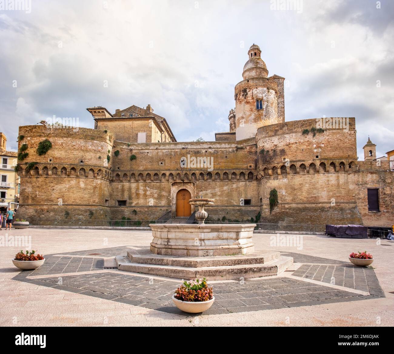 Regione Abruzzo landmark Vasto - Italia - Castello di castello Caldoresco Foto Stock