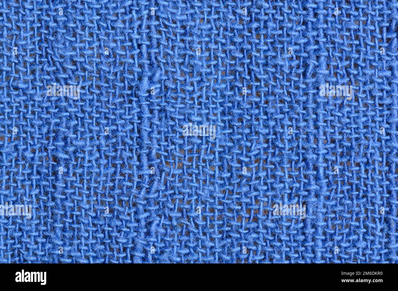 Close up lino blu sullo sfondo di texture Foto Stock