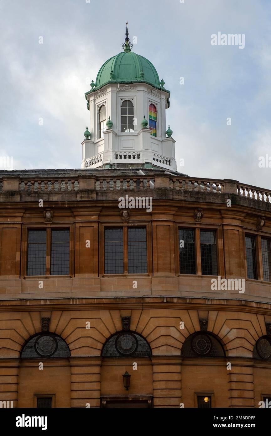 Il Sheldonian Theatre, Oxford University, Inghilterra, Regno Unito Foto Stock