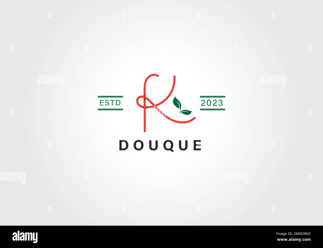 K lettera calligraphy monogramma minimo logo vettore stile emblema. Illustrazione Vettoriale