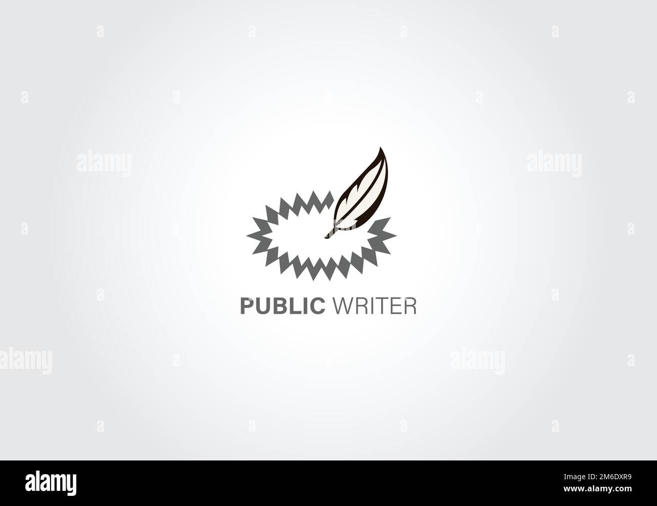 Logo piuma e modello vettoriale icona. modello di design del logo del produttore Illustrazione Vettoriale