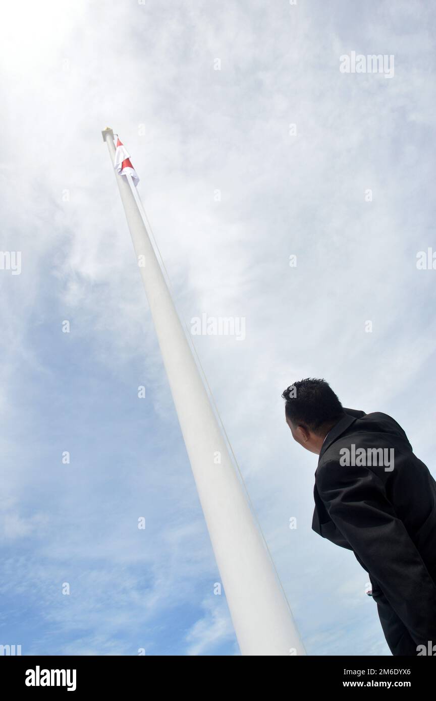 Flag di rispetto Foto Stock