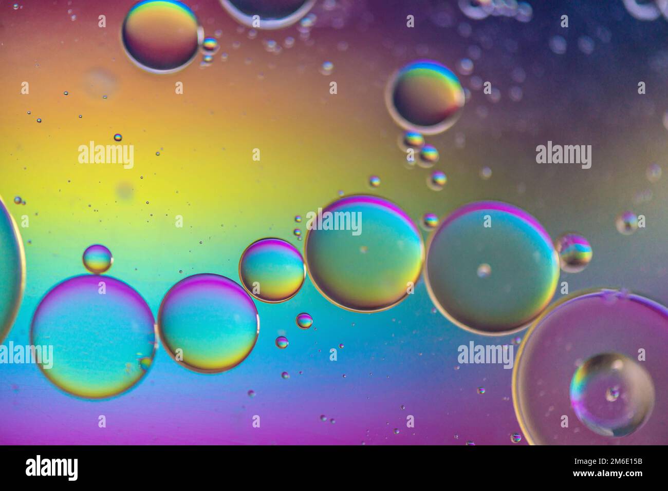 Multicolore sfondo astratto foto fatta con olio e acqua e sapone Foto Stock