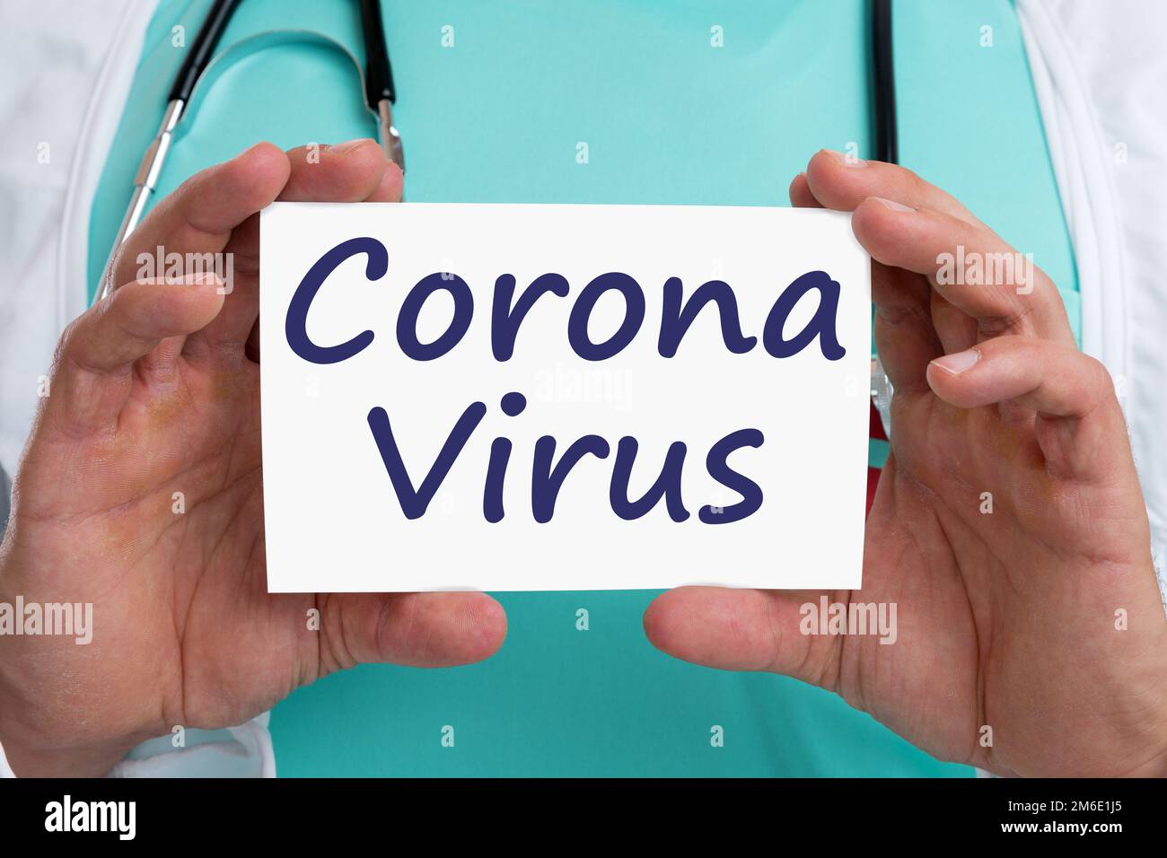 Coronavirus diagnosi del virus corona malattia focolaio malattia medica malattia malata Foto Stock