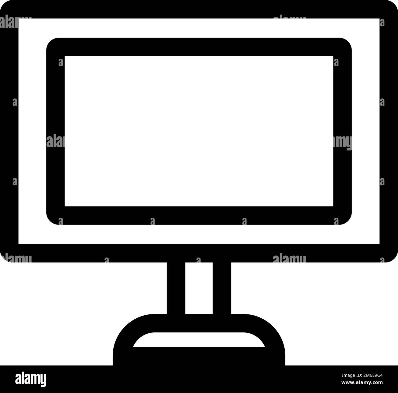 Icona TV. Telly. Televisione. Vettore modificabile. Illustrazione Vettoriale