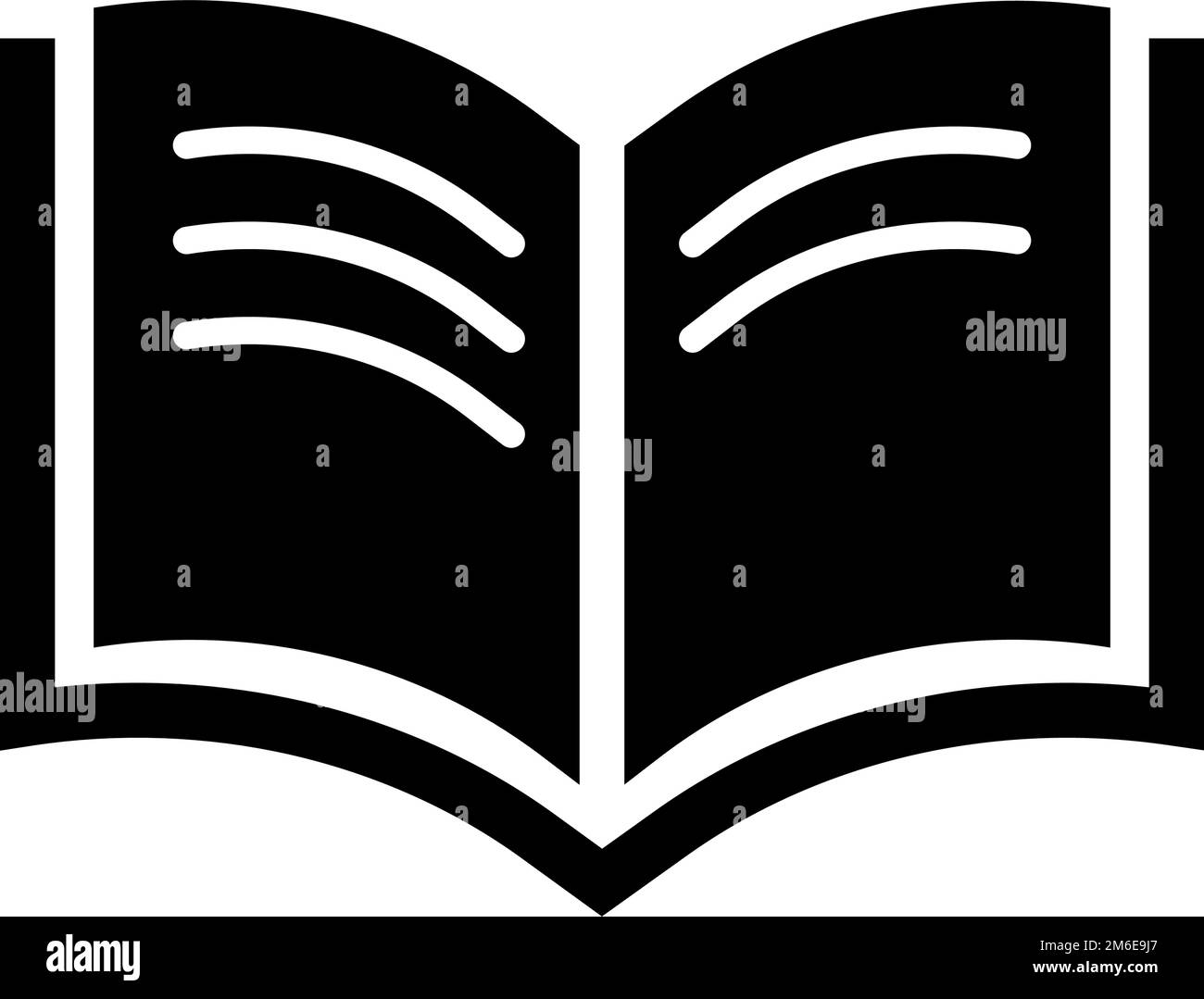 Icona della silhouette di lettura. Apprendimento e studio. Vettore modificabile. Illustrazione Vettoriale