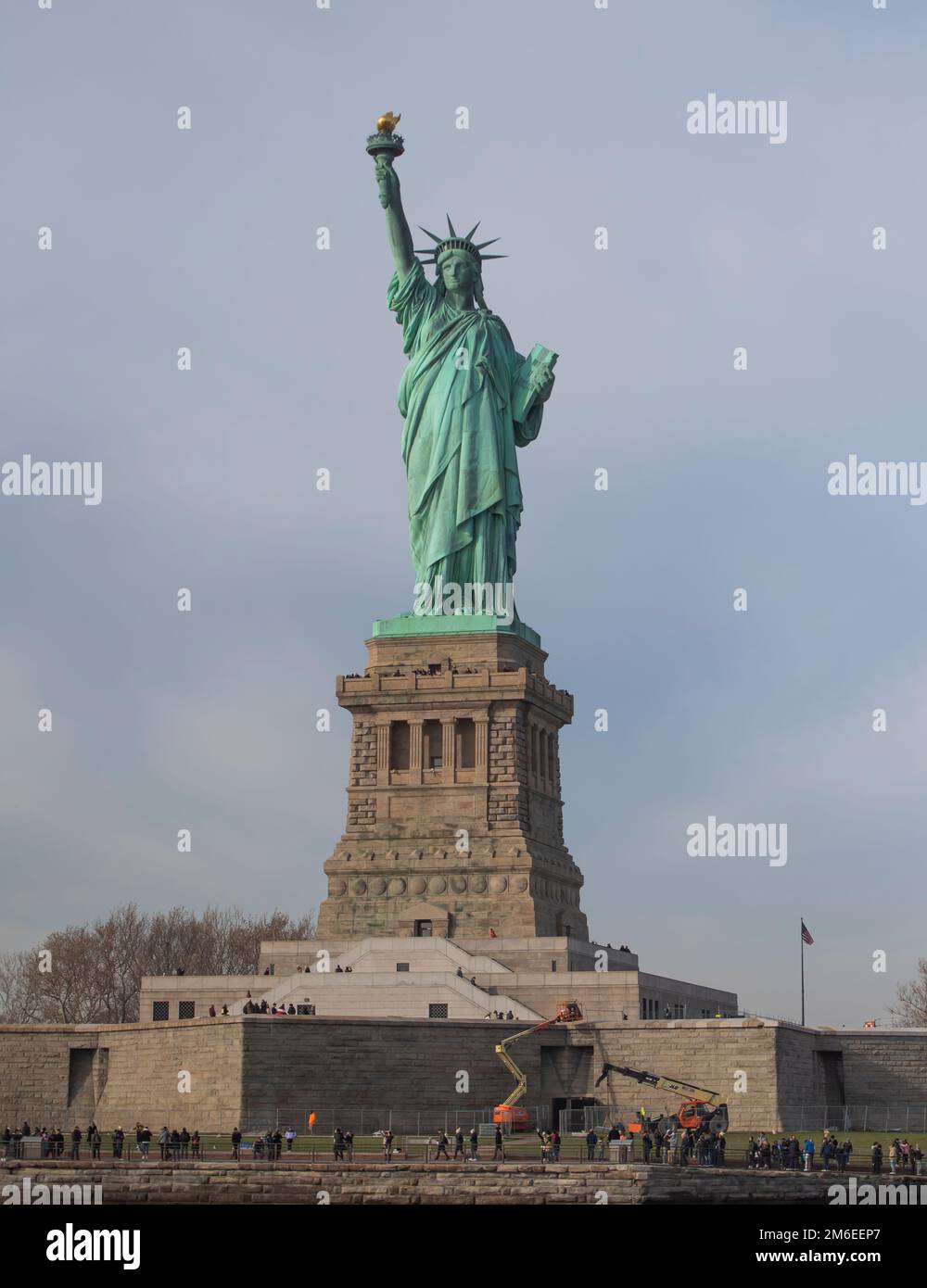 La Statua della libertà a Liberty Island, New York City Foto Stock
