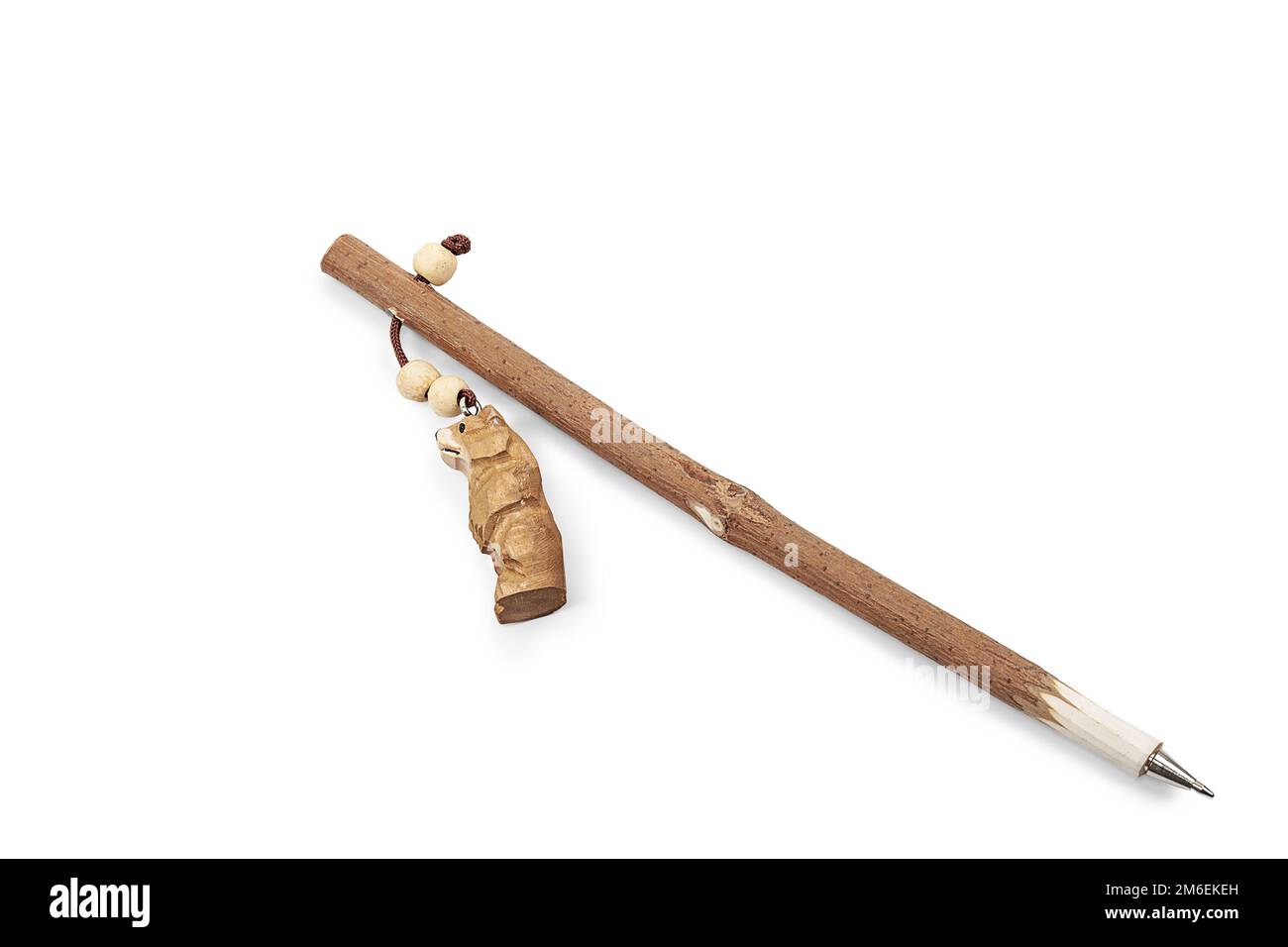 Portapenne di varie forme. Porta penna a forma di scarpone da sci Foto Stock