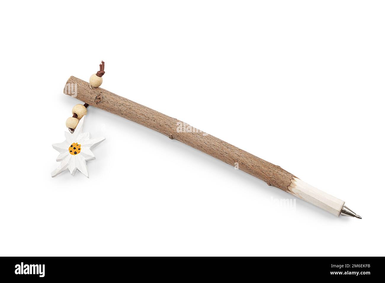 Portapenne di varie forme. Porta penna a forma di scarpone da sci Foto Stock