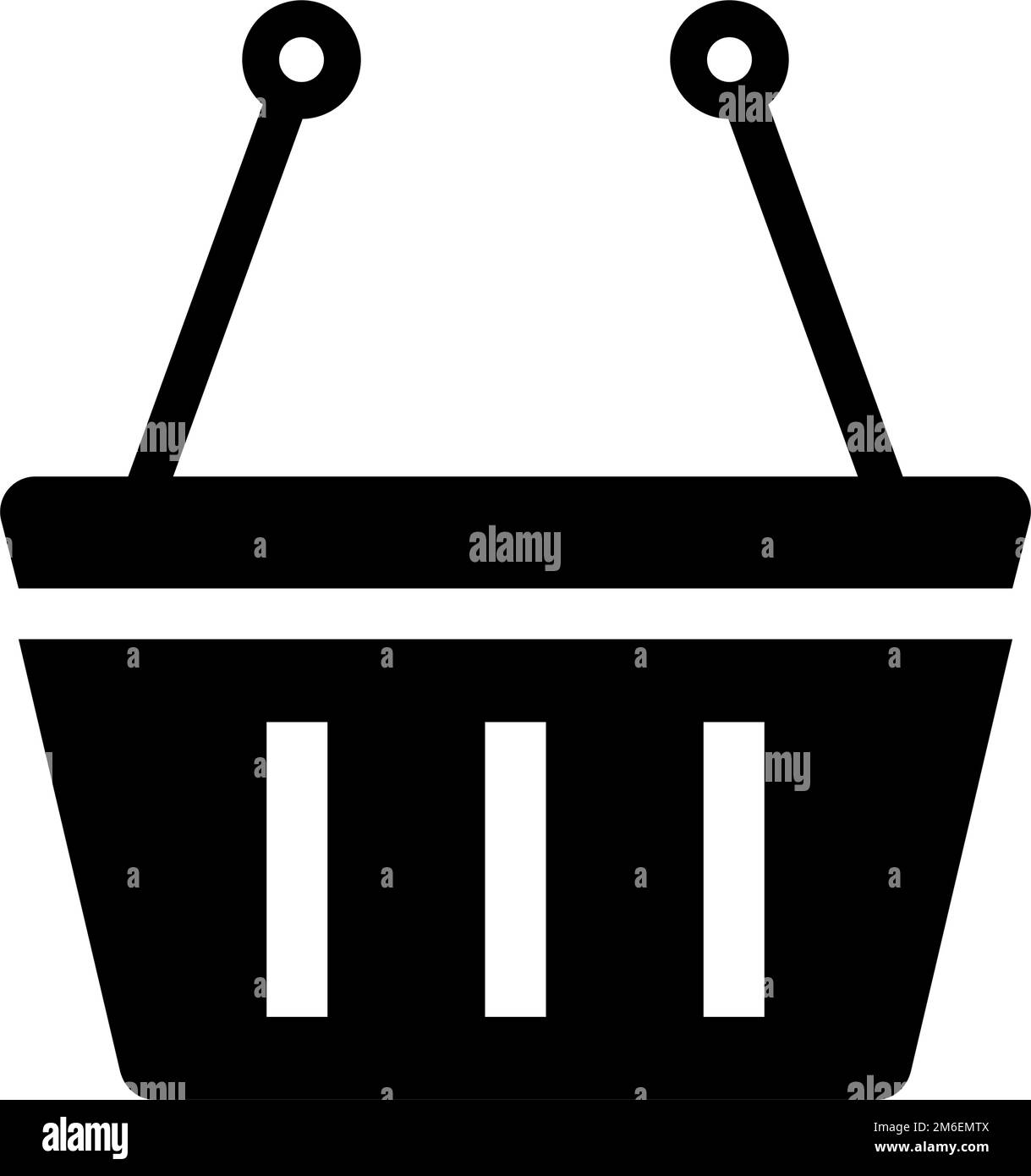 Icona della silhouette del carrello. Acquisto. Vettore modificabile. Illustrazione Vettoriale