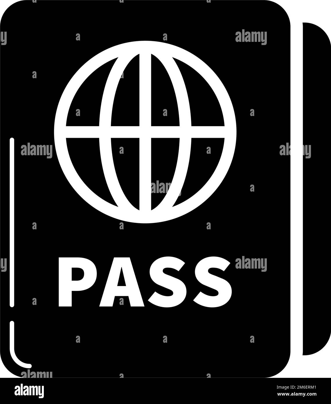 Icona Passport in design piatto. Vettore modificabile. Illustrazione Vettoriale