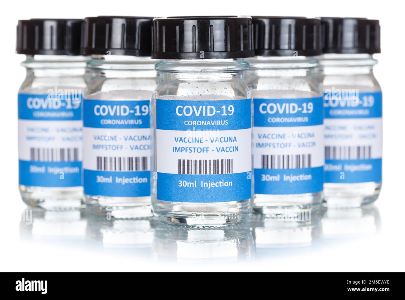 Impfstoff Coronavirus Corona Virus COVID-19 Covid Impfung vaccino Freisteller freigestellt isoliert Foto Stock